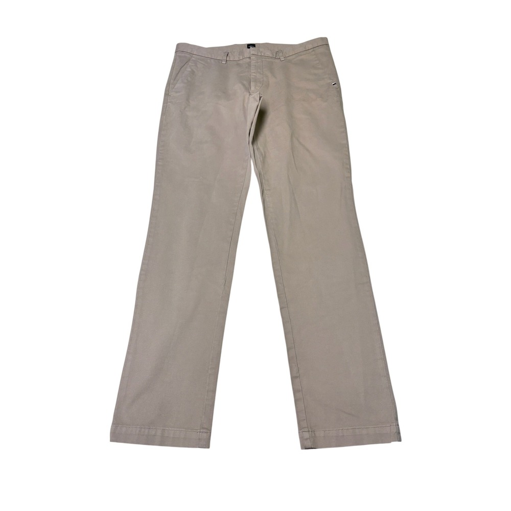 Hugo Boss Kaito Slim Fit Chinos Beige Stretch Cotton Trousers Mens 34R L32